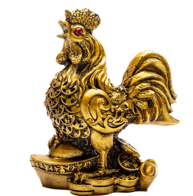 Feng Shui Rooster for Good Fortune, Harmony, Protection from Jealousy, Backbiting